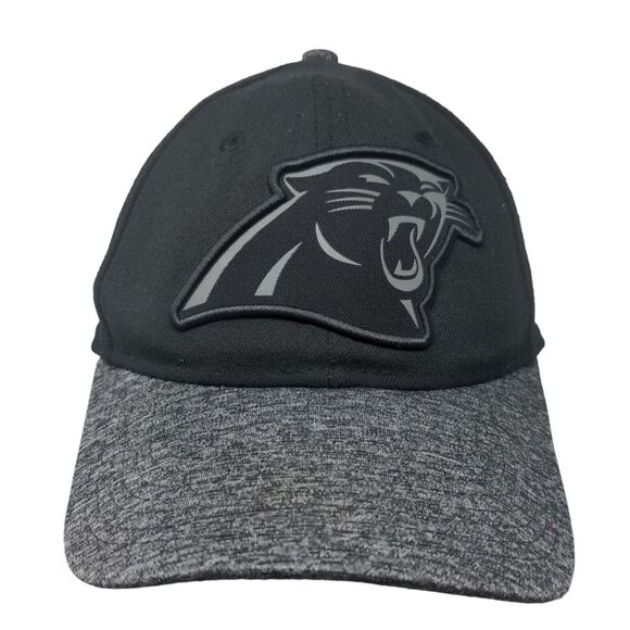 New Era Men's Fitted Hat Black S-M Embroidered Carolina Panthers Logo 39Thirty - Picture 1 of 8